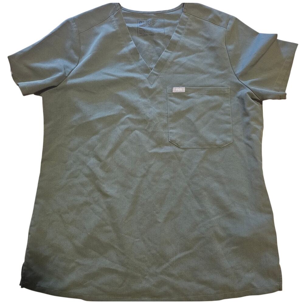 FIGS Technical Collection Catarina One-Pocket Scrub Top Style Medium FW1000 Moss